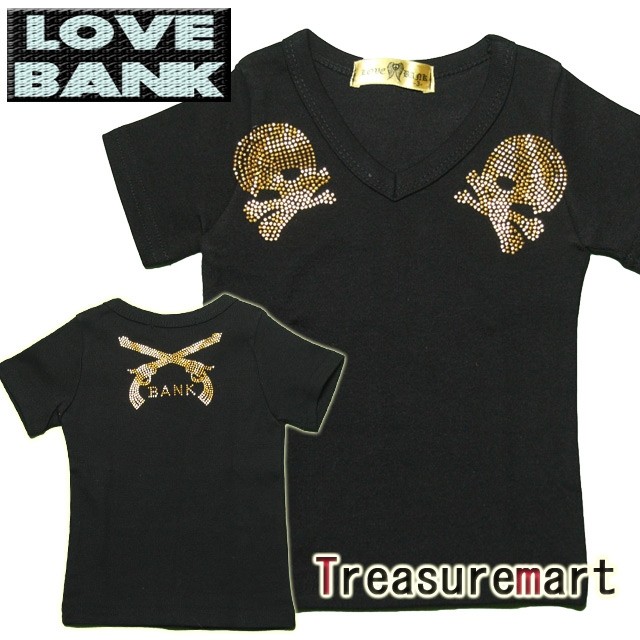 キラキラスタッズ ロアー風VネックTEE