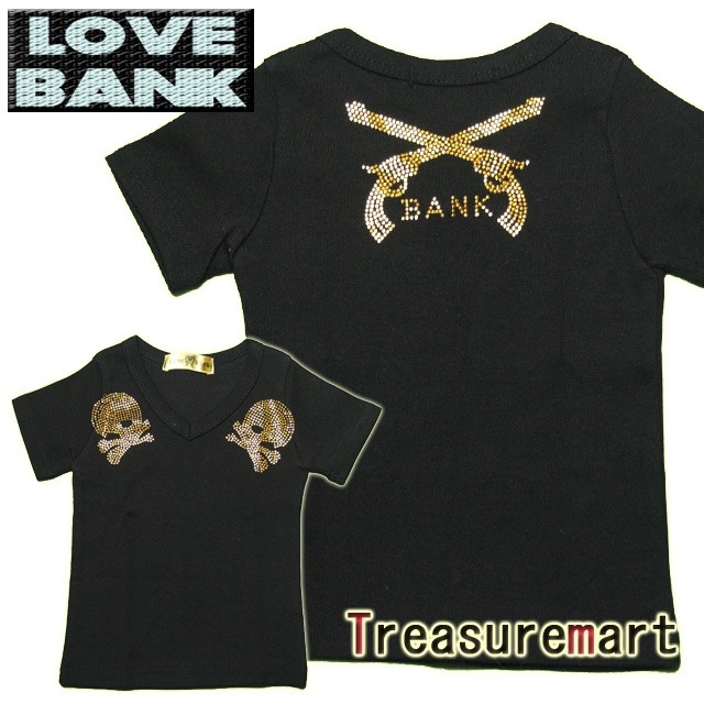 キラキラスタッズ ロアー風VネックTEE