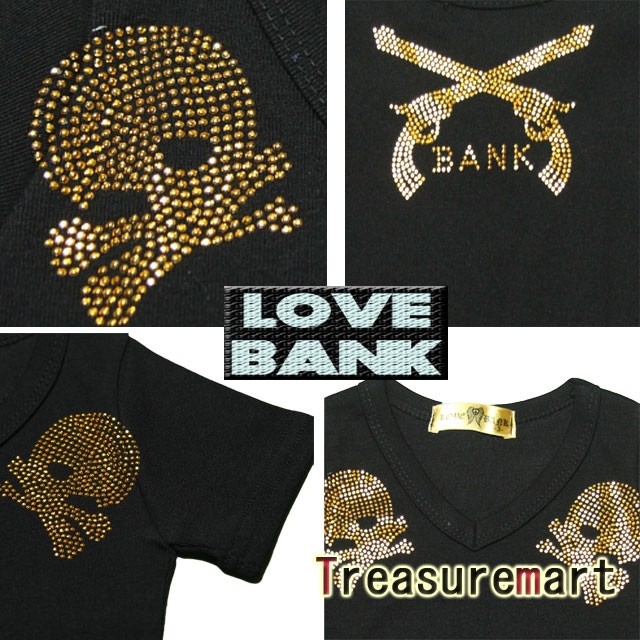 キラキラスタッズ ロアー風VネックTEE