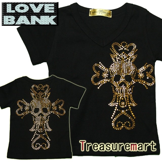 キラキラスタッズ クロススカルTEE