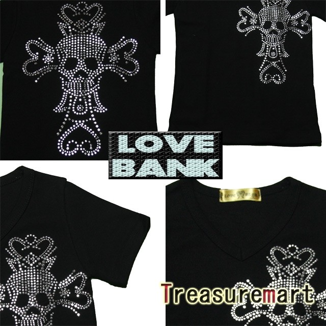 キラキラスタッズ クロススカルTEE