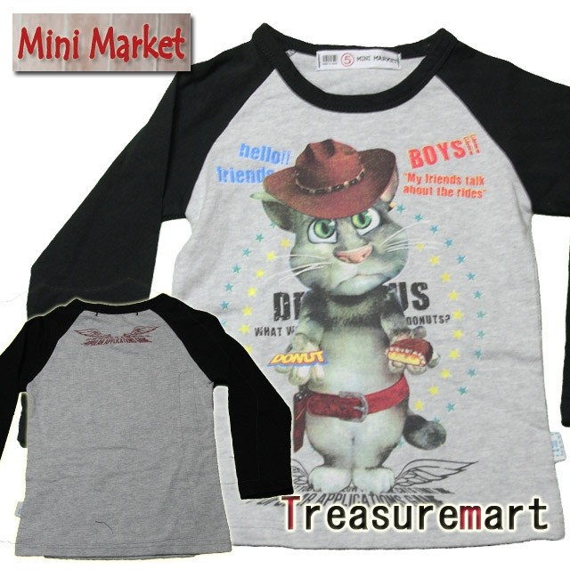 おしゃべり猫トムのラグランロンTEE