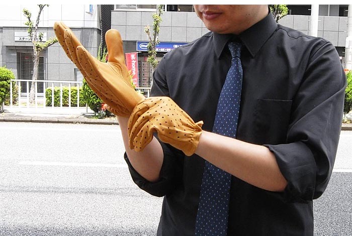 送料無料 CHURCHILL GLOVE/チャーチルグローブ/SHORTタイプ/バイクグローブ/クラシックスタンダードレザーグローブ/ツーリング/キャンプ/ワークグローブ/革/Maverick Classic Deerskin Short-wrist Ventilated