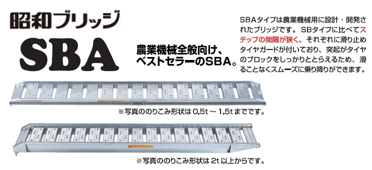 昭和ブリッジ】SBA-240-40-1.5 アルミブリッジSBA型アルミブリッジ