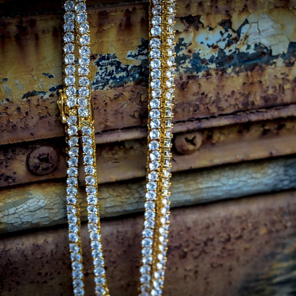 GoldenGilt ゴールデンギルト 5MM TENNIS CHAIN NECKLACE (GOLD) ネックレス チェーン ジュエリー  アクセサリー メンズ ブランド ストリート ストリート系 : goldengilt-9 : BATTLELINE - 通販 - Yahoo!ショッピング