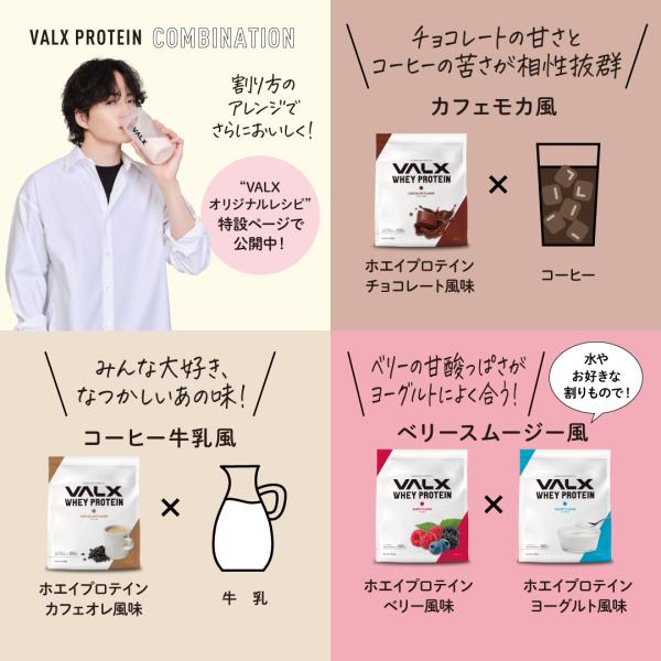 VALX（バルクス） ホエイプロテイン WPC 【8種類の味から選べる2kg