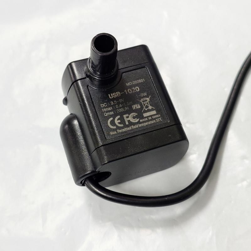 送料無料 ウォーターポンプ 水槽 USB電源 DC 3.5V-9V 3W : YIYI店