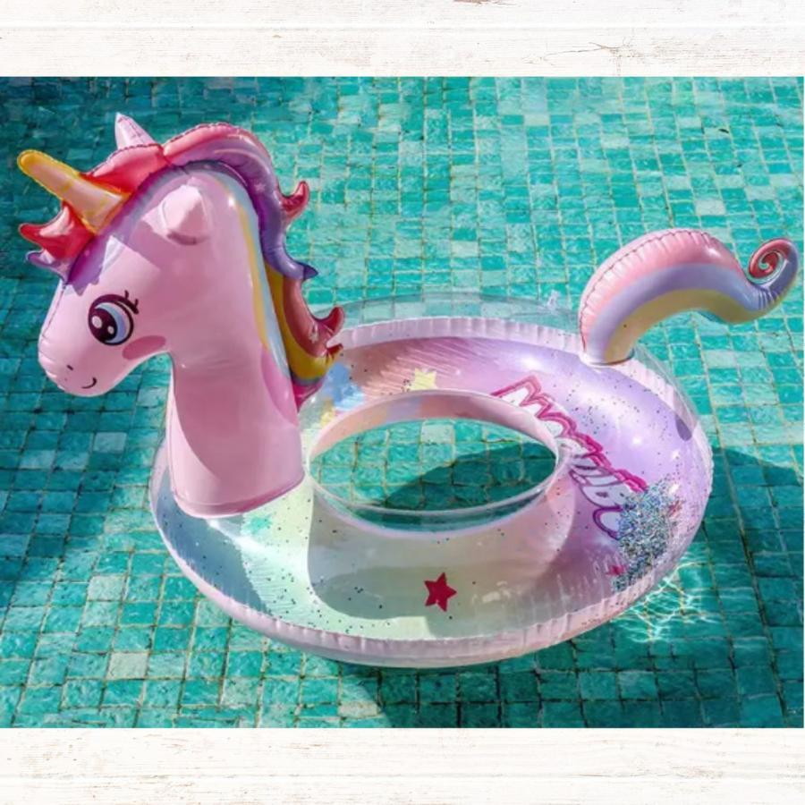 大人気のユニコーン浮き輪 キラキラ入り！ 楽天市場】ビッグサイズ 浮き輪【ユニコーン】ラメ入り 大型☆キラキラ
