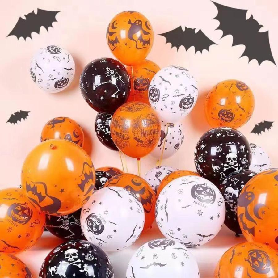 送料無料 ハロウィン バルーン約50個セット ランダム 風船 カボチャ