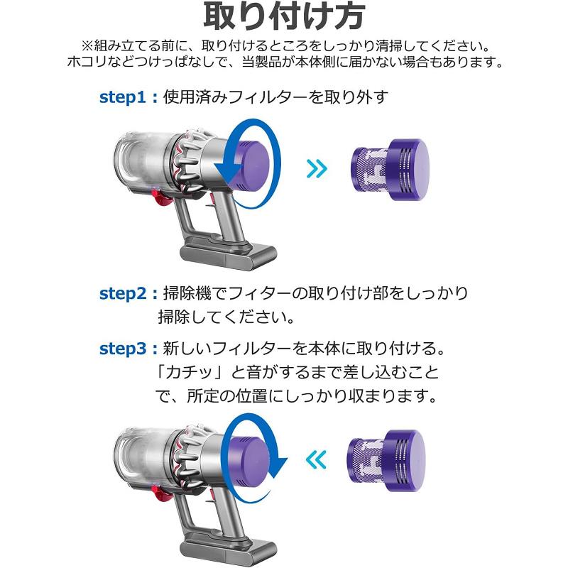 送料無料 ダイソン 互換品 掃除機 SV12 V10シリーズ用 フィルター
