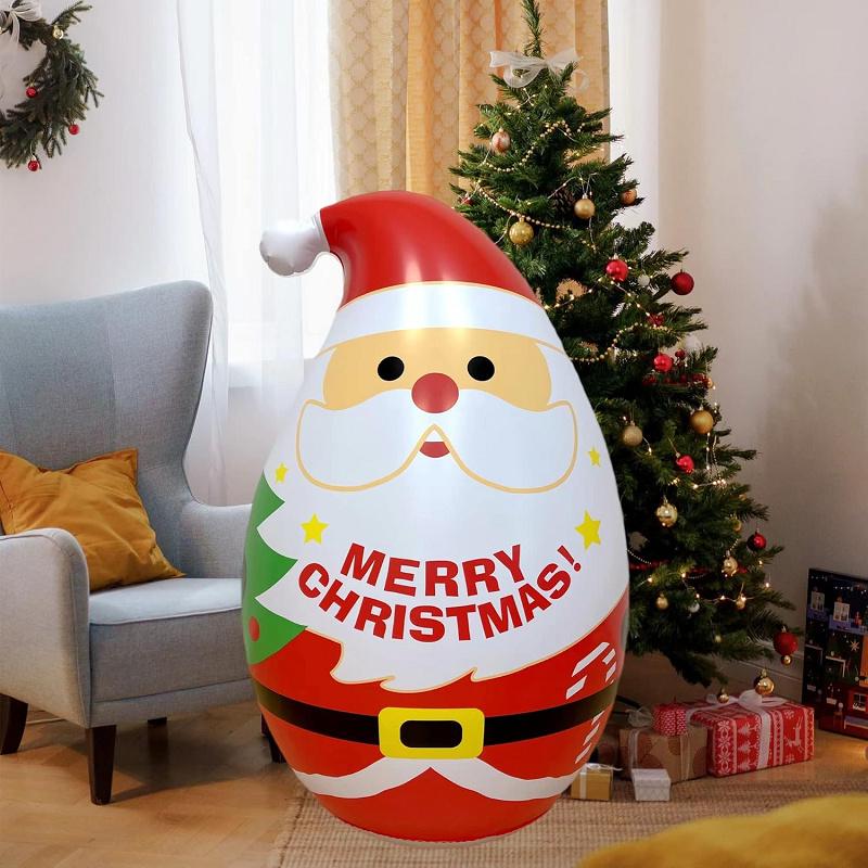 送料無料 多色に光る サンタクロース 雪だるま バルーン LEDライト内蔵