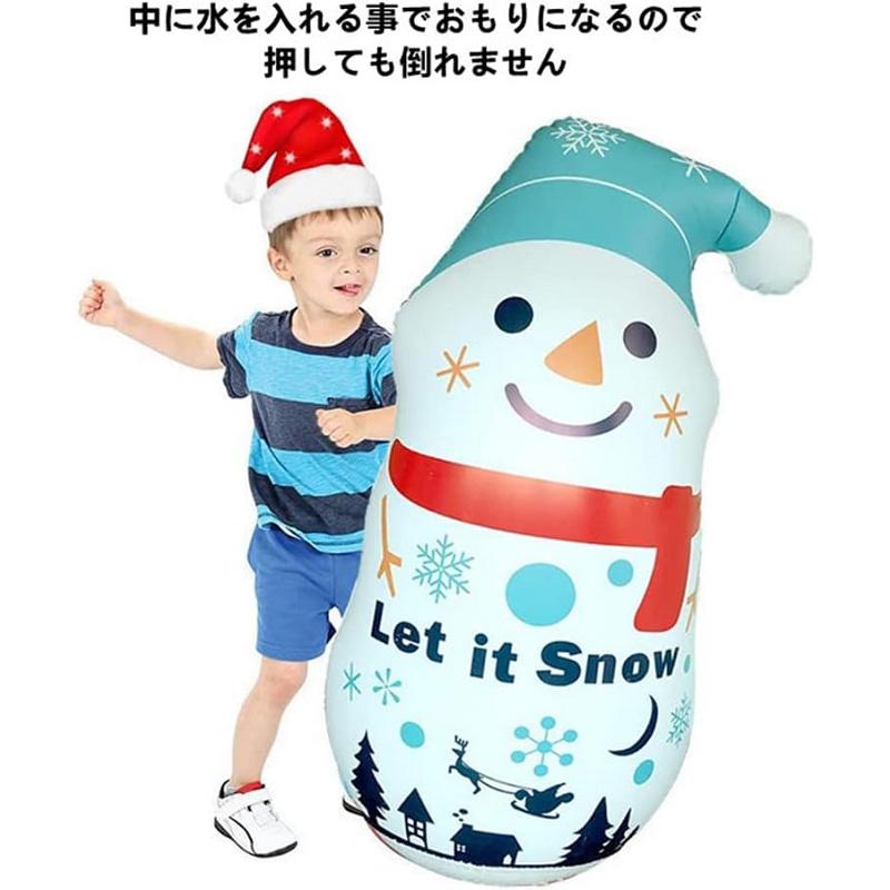 送料無料 多色に光る サンタクロース 雪だるま バルーン LEDライト内蔵