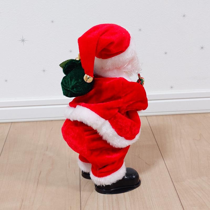 送料無料 歌う ダンシング サンタ サンタクロース 人形 ドール ホーム