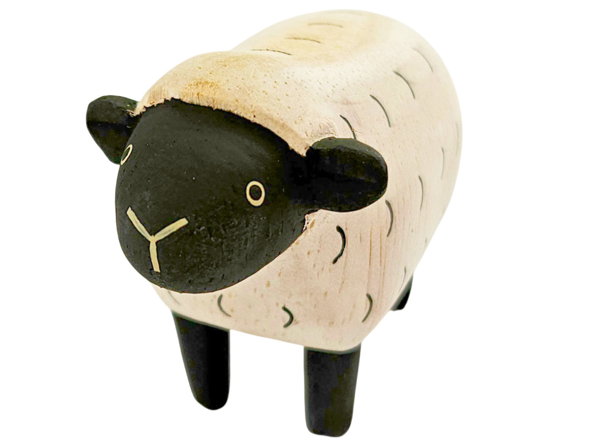 イタリア 木彫りの野生の羊アンティーク ぽれぽれ動物 ひつじ 羊 ヒツジ 未 インテリア 置物 木彫り 木製