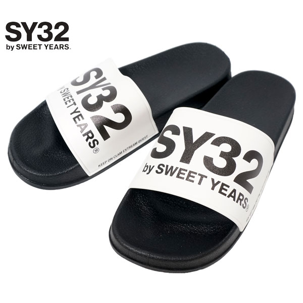 SY32 エンブレムロゴプリント シャワーサンダル ユニセックス 新作2024年モデル SWEETY...