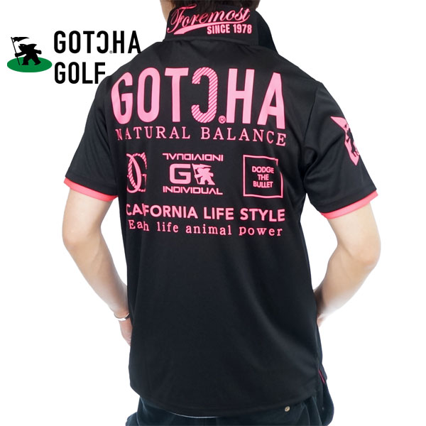 ガッチャゴルフ　メンズ　ゴルフ　ポロシャツ　半袖　L　GOTCHA GOLF