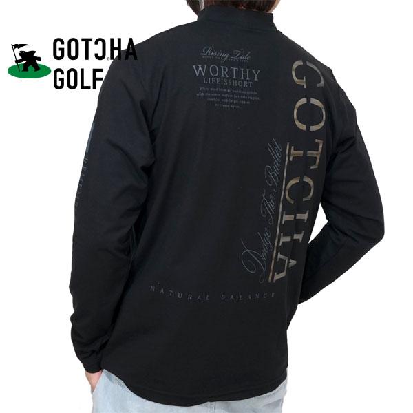 ガッチャゴルフ ロゴシート ドライ ハイネック 長袖Tシャツ ロンT メンズ 新作2024年モデル GOTCHA GOLF 241gg1100｜02brand｜03