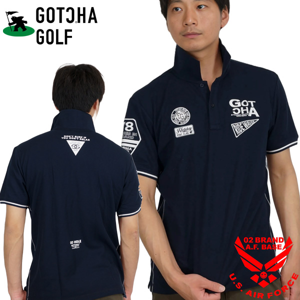 GOTCHA GOLF ガッチャゴルフ ロゴ ポロシャツ ゴルフ ウェア 半袖 楽天市場】ガッチャゴルフ メンズ 吸汗速乾 半袖 ポロシャツ