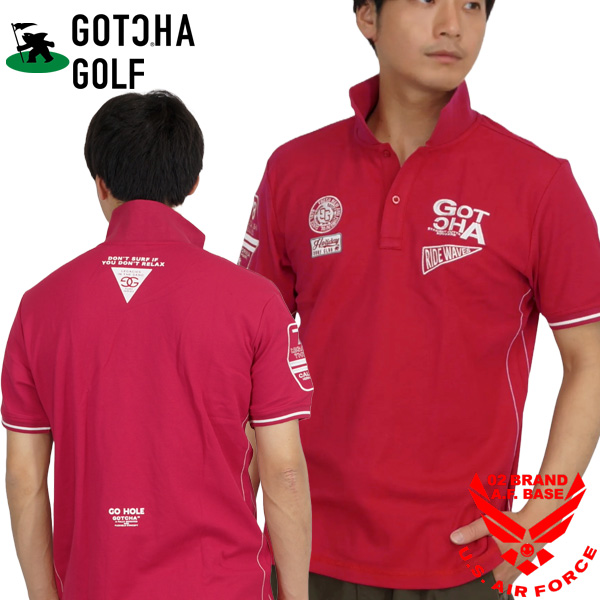さくら GOTCHA GOLF ポロシャツ 赤 XLサイズ 新品タグ付き GOTCHA ゴルフ用品|スポーツ おすすめ人気商品一覧 通販