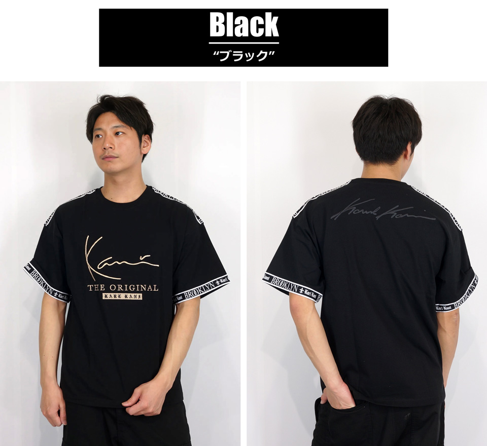 Karl Kani（カールカナイ） ロゴテープ 刺繍 ビッグシルエット 半袖T