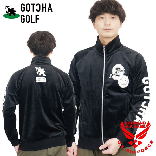 GOTCHA GOLF ガッチャゴルフ 防風 ロゴサガラ刺繍 ストレッチ シャギー