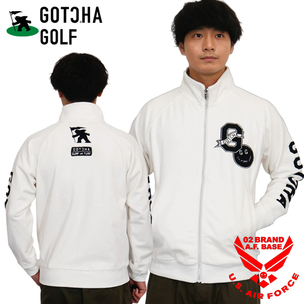 GOTCHA GOLF ガッチャゴルフ 防風 ロゴサガラ刺繍 ストレッチ シャギー