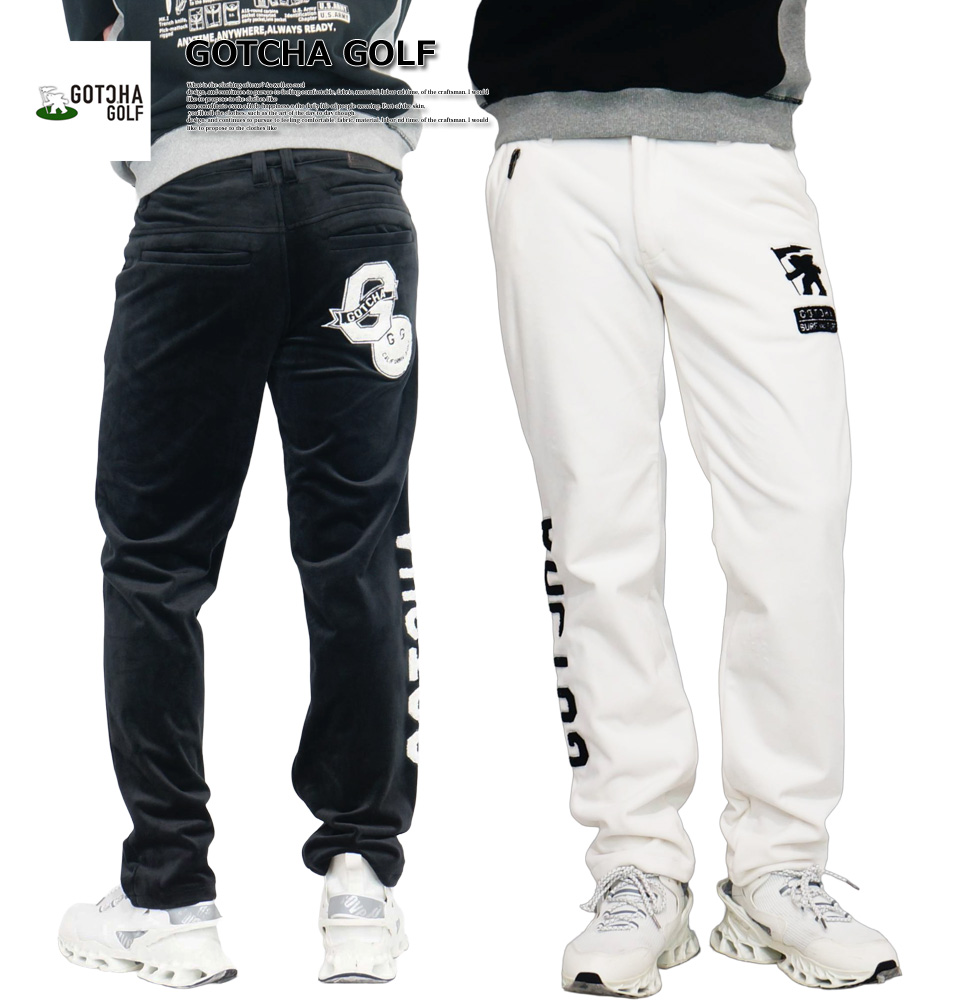 GOTCHA GOLF ガッチャ 防風 ロゴサガラ刺繍 ストレッチ 6P シャギー