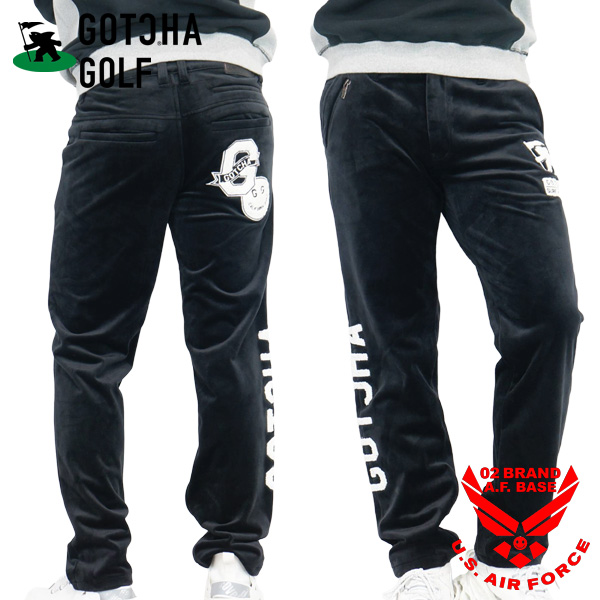 GOTCHA GOLF ガッチャ 防風 ロゴサガラ刺繍 ストレッチ 6P シャギー