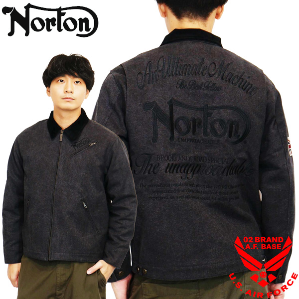 ノートン（NORTON） ロゴ刺繍 ダックワーク ジャケット アウター