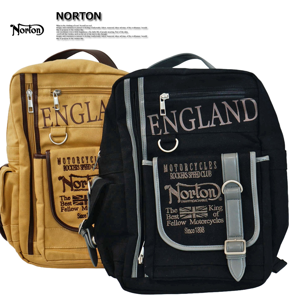 ノートン（NORTON） ロゴ刺繍 2way バイカラー ショルダー ボディ