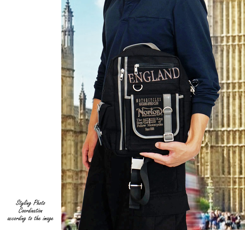 ノートン（NORTON） ロゴ刺繍 2way バイカラー ショルダー ボディ