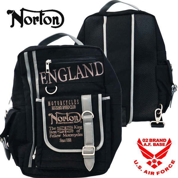 ノートン（NORTON） ロゴ刺繍 2way バイカラー ショルダー ボディ
