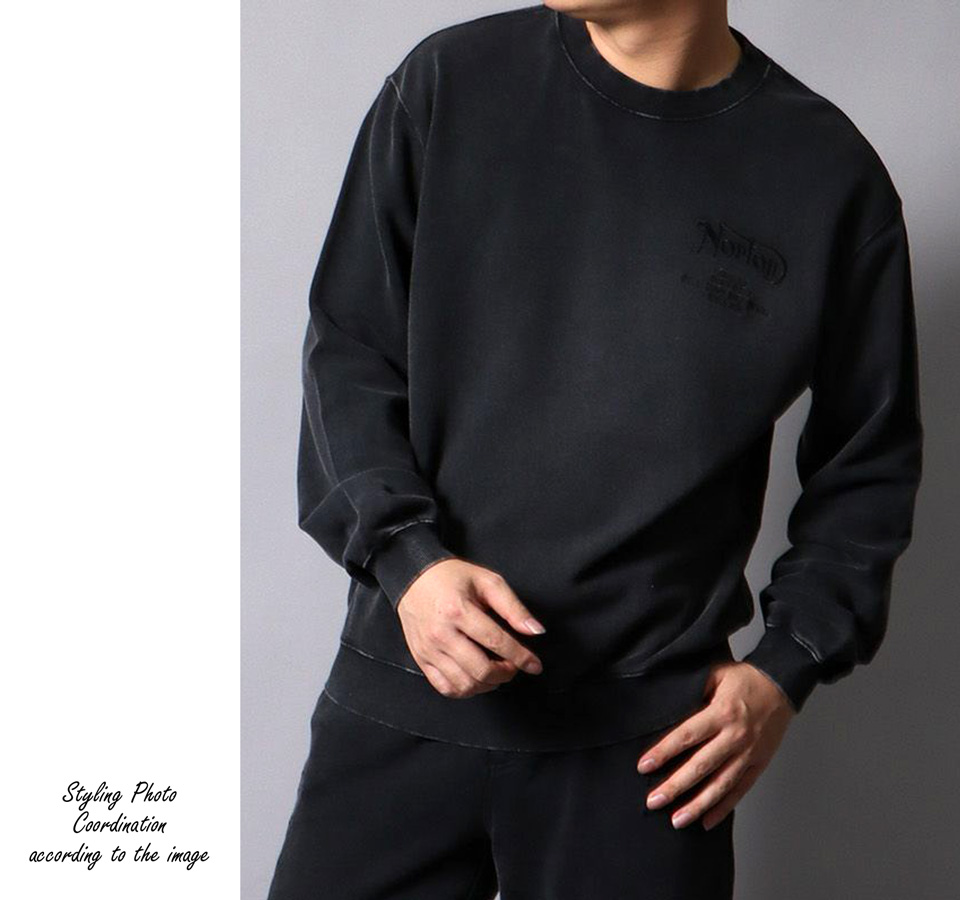 ノートン（NORTON） ロゴ刺繍 フロスト加工 スウェットトレーナー