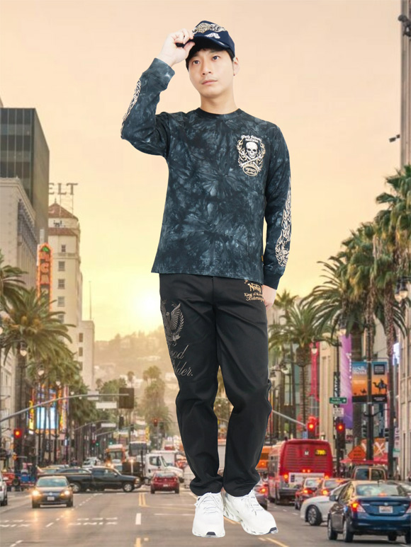 ノートン（NORTON） イーグルロゴ刺繍 ストレッチ ツイルパンツ メンズ