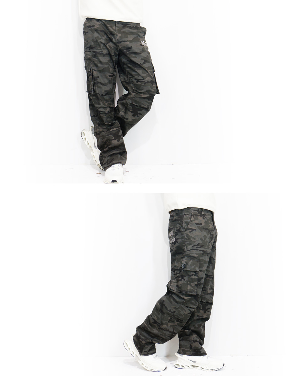 ノートン（NORTON） ロゴ刺繍 迷彩 カーゴパンツ メンズ 新作2026年