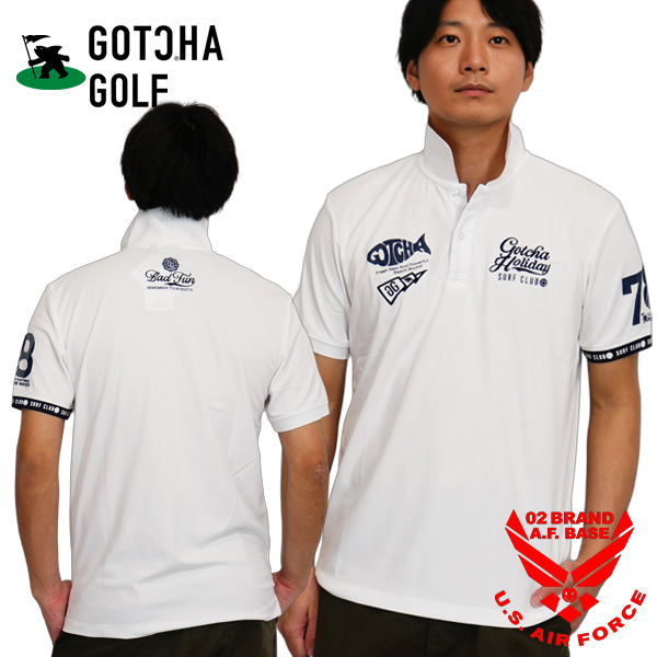 GOTCHA GOLF ガッチャゴルフ ベーシック フィッシュロゴ ストレッチ