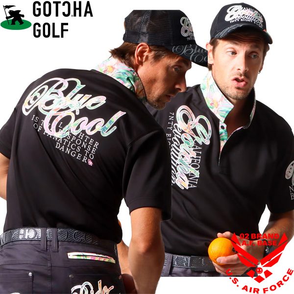 Мサイズ 美品 GOTCHA GOLF ボタニカル柄 ストレッチパンツ●ガッチャゴルフ (▲220) GOLF GOTCHA ストレッチ 鹿の子 | ボタニカルネオン柄