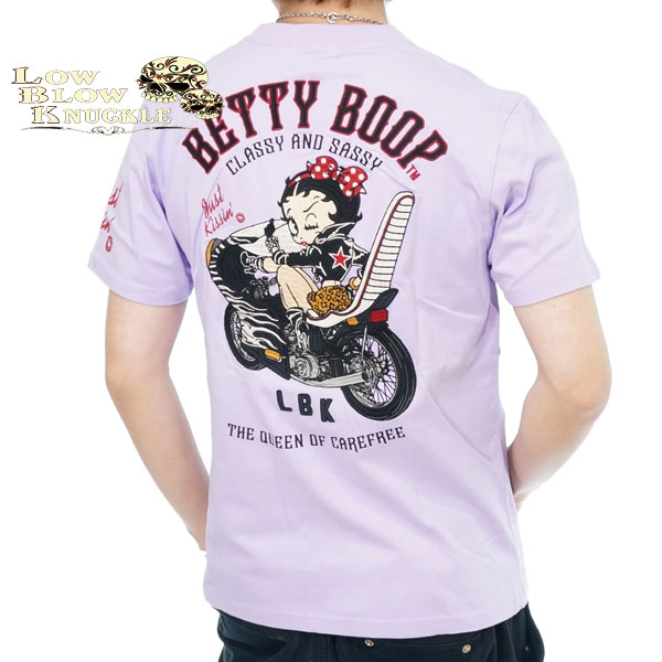 サイズ 【極美品】Betty Boop LOW BLOW KNUCKLE スカジャン L ブラック