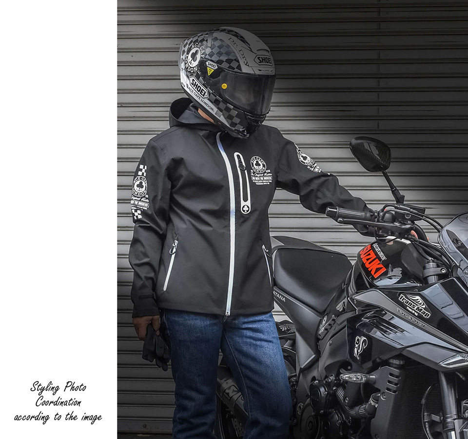 エースカフェロンドン パドックジャケット ACE CAFE LONDON（エースカフェロンドン） ロゴプリント ウォーター