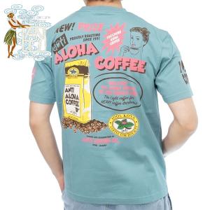 アンチ ALOHA COFFEE ハワイアン 半袖Tシャツ メンズ 新作2023年モデル ANTI ...