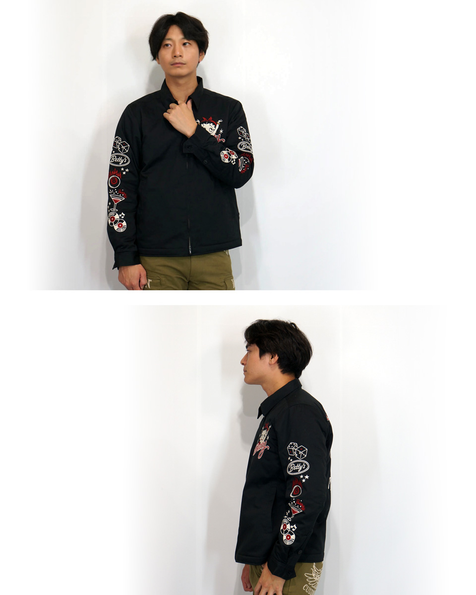 BETTY BOOP（ベティ ブープ） マティーニグラスベティー刺繍 中綿入り