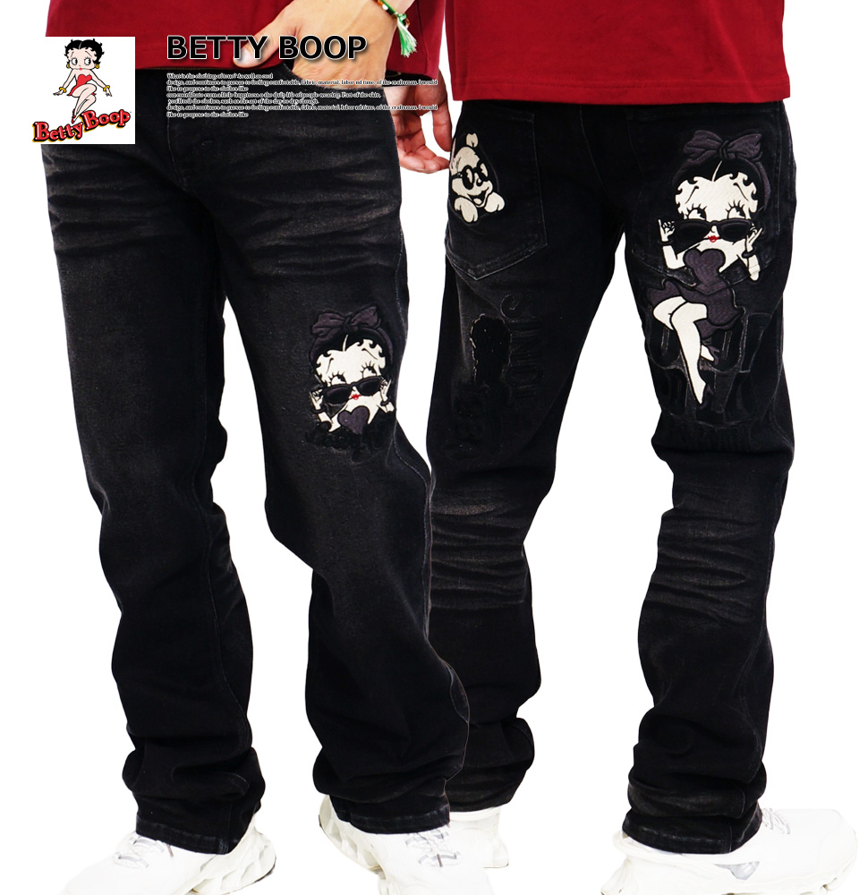 BETTY BOOP（ベティ ブープ） ベティーブープ ブラックベティー刺繍