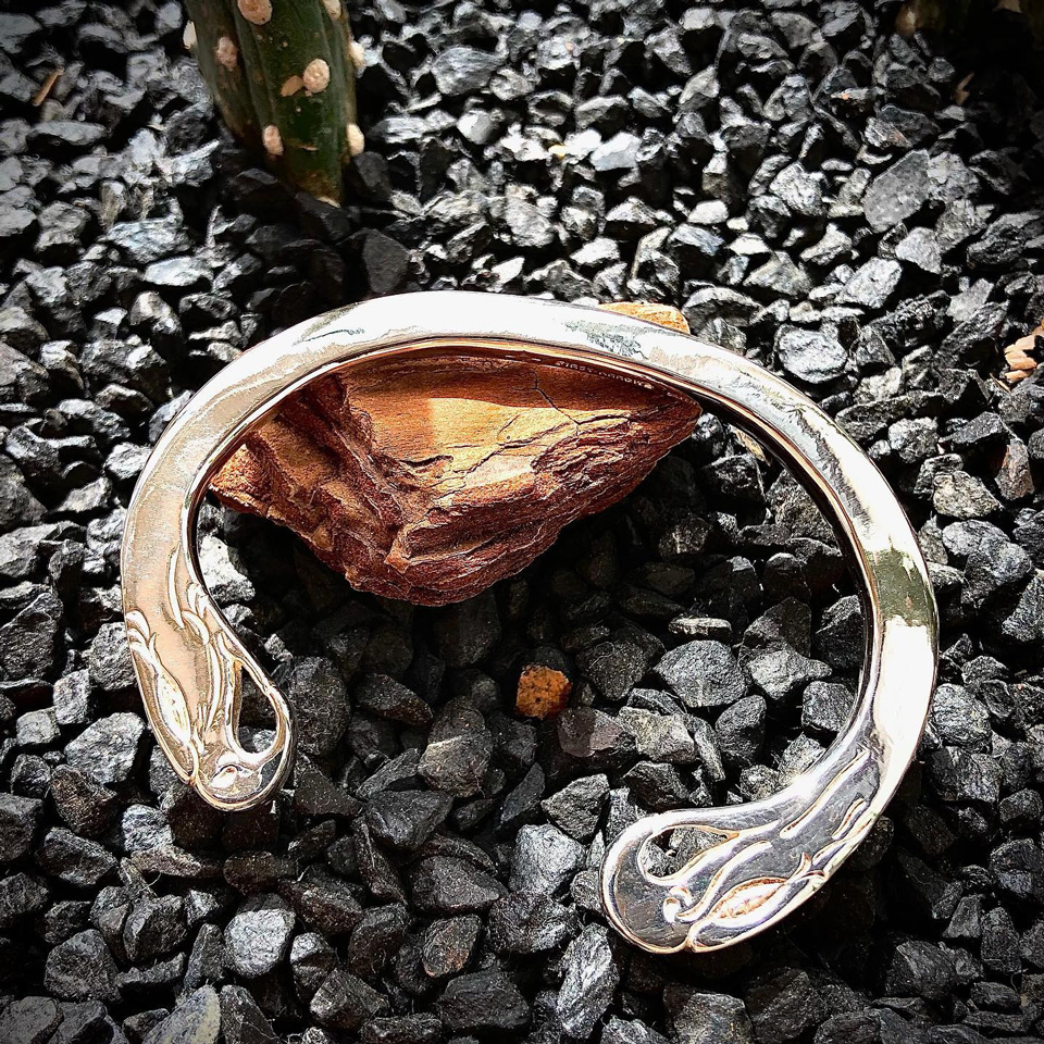 FIRST ARROW's トライアングルバングル シルバー×18k レア FIRST ARROW's トライアングルバングル シルバー×18k レア
