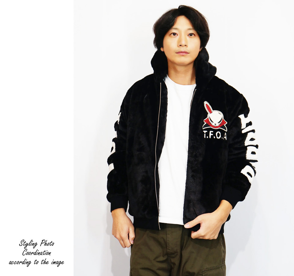 CROWS（クローズ） クローズワースト デスラビット刺繍 ファー