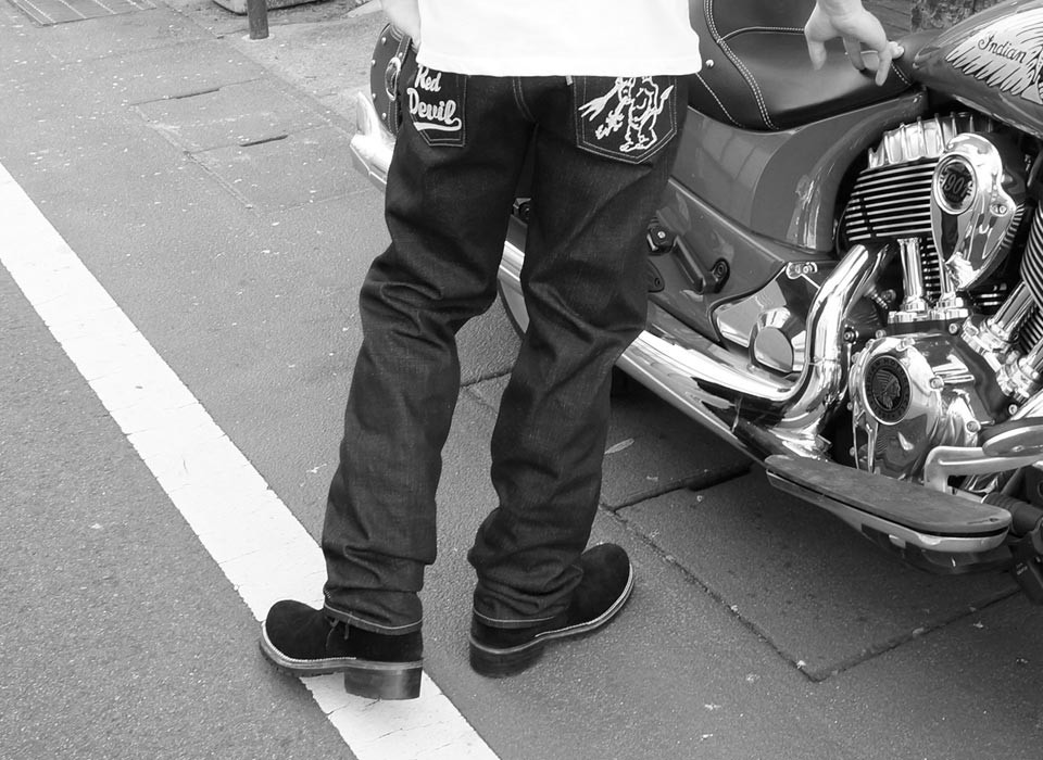 TEDMAN（テッドマン） DEVIL 5号 LUCKY RED DEVIL刺繍 防縮加工ノン