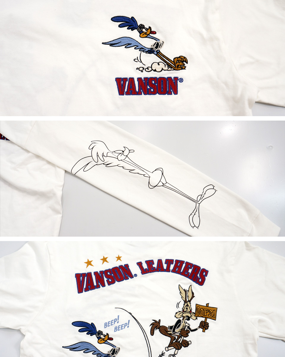 vanson × LOONEY TUNES【XXL】ポロシャツ　刺繍　コラボ vanson ルーニーチューンズ コラボ トゥイーティー 刺繍 ポロシャツ