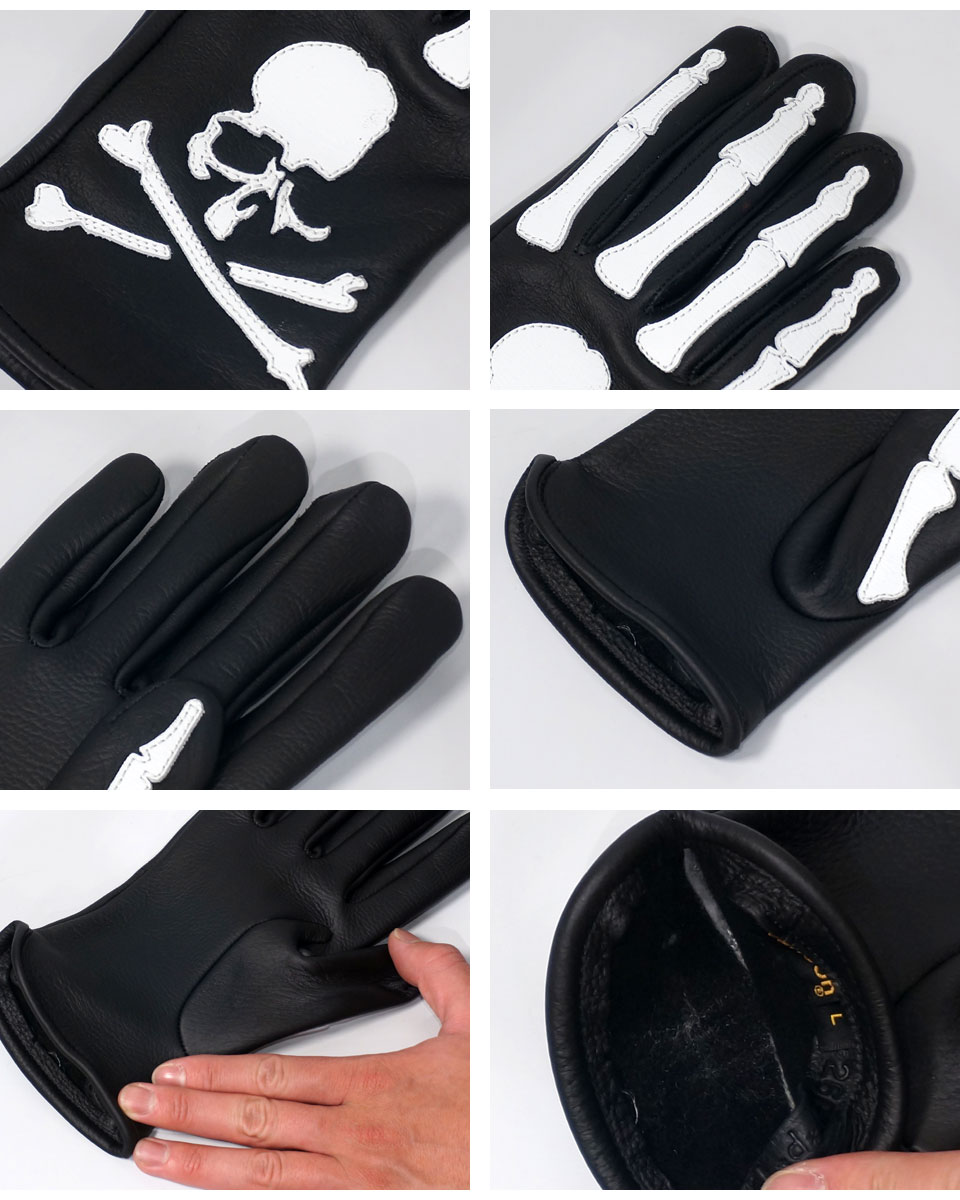 マスターマインド レザーグローブ 手袋 ムートン スカル 楽天市場】VANSON × MASTERMIND WORLD BONE GLOVES CUSTOM