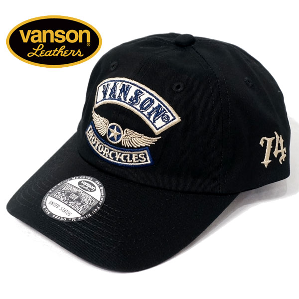 バンソン フライングスター刺繍 ツイルキャップ 帽子 メンズ 2024年新作モデル VANSON nvcp-2402｜02brand｜02