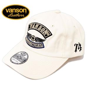 バンソン フライングスター刺繍 ツイルキャップ 帽子 メンズ 2024年新作モデル VANSON n...