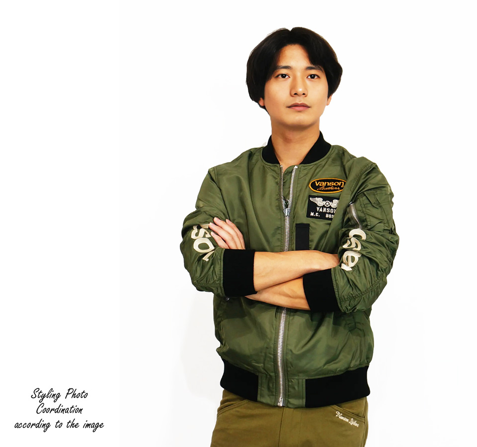 CONNOISSUR MA1 新品 VANSON（バンソン） ワンスター刺繍 MA-1 フライトジャケット アウター